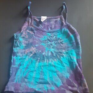Tie dye spaghetti strap tank top